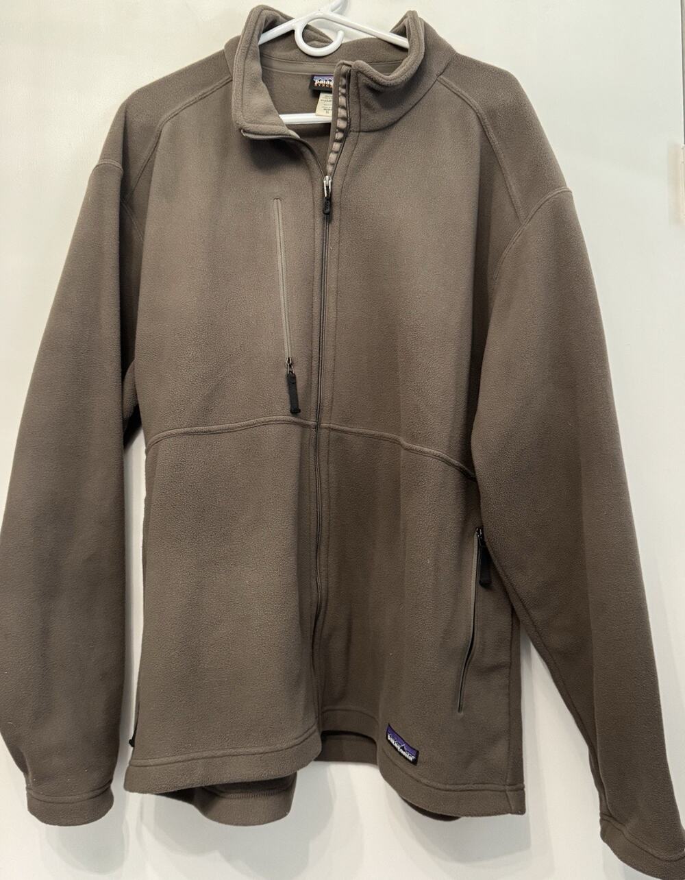 PATAGONIA Vintage Taupe Synchilla Full Zip Hiking Jacket XLarge